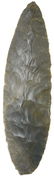 5 3/4" Hornstone Bi-Point Adena Blade. Meade Co, KY. - 2