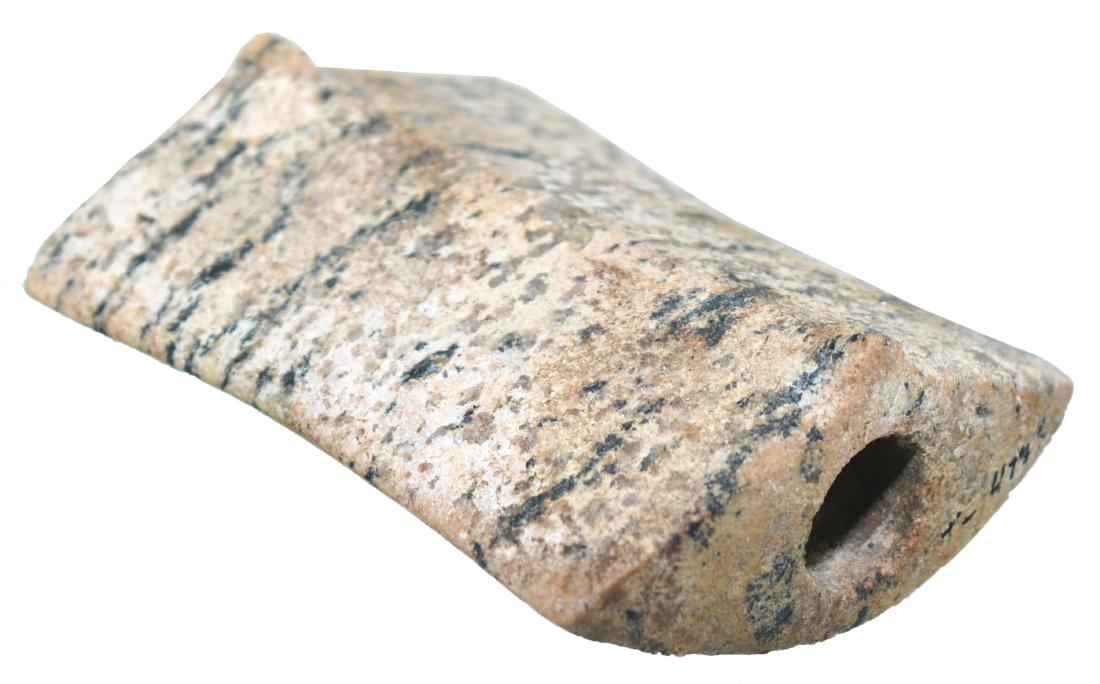 3" Horned Saddleface Bannerstone.  Ohio Co, KY. (1 of 5)