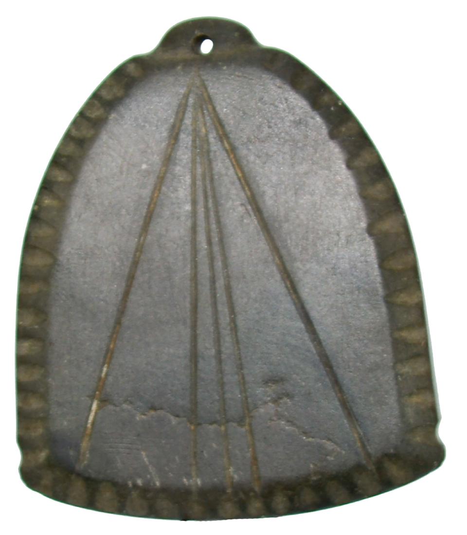 2 1/8" Prehistoric Pendant.  Los Angeles Co, CA. (1 of 2)
