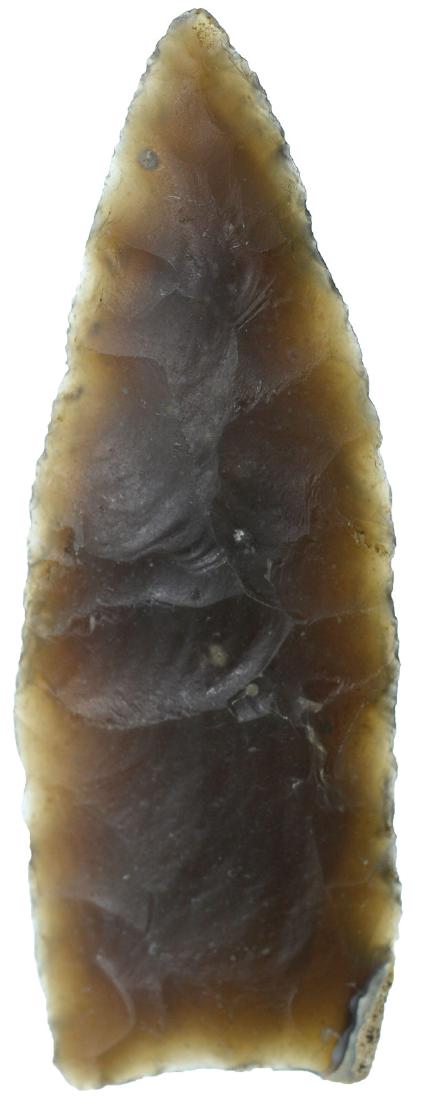 4" Kinney.  TX.  Thin, translucent Georgetown Flint. (1 of 3)