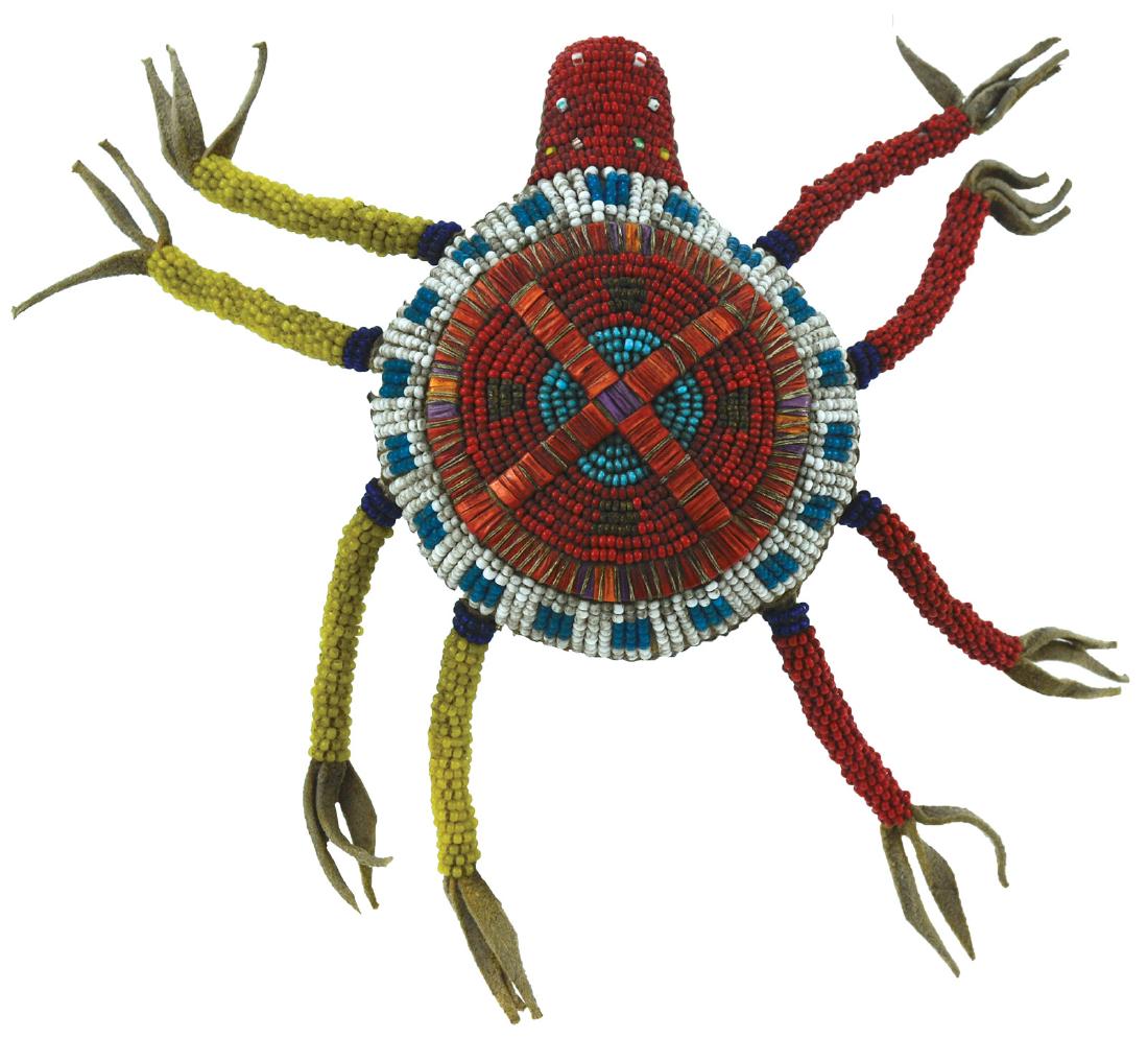 8" Spider Fetish.  Beaded & Quilled.  Early Tourist (1 of 2)