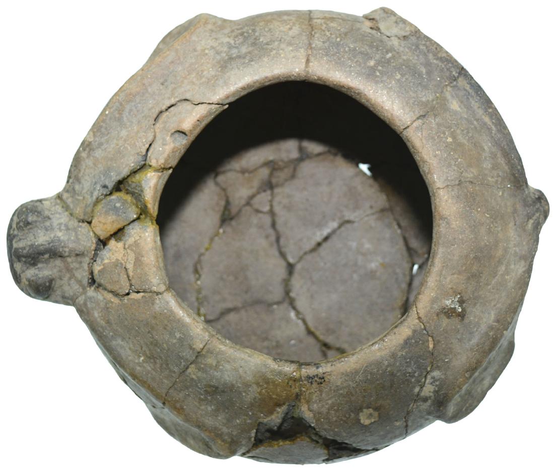 7" D. Turtle Effigy Bowl.  Lauderdale Co, AL.  Glued (1 of 3)