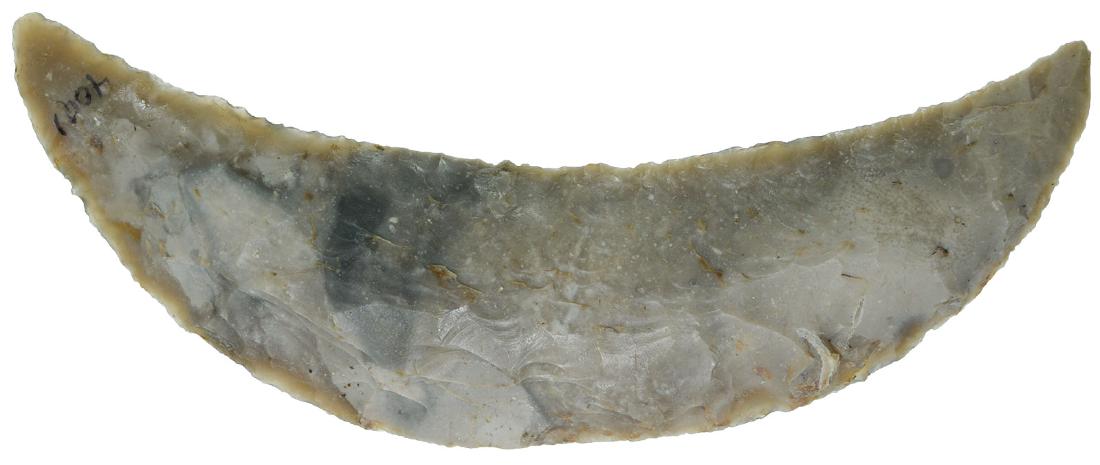 4 5/8" Neolithic Flint Crescent.  Denmark.  G10 (1 of 2)