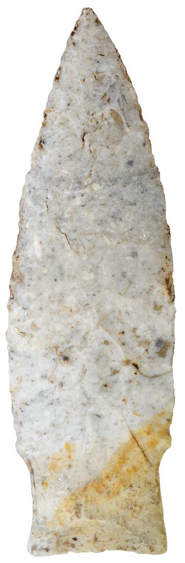 4 3/16" Rice Side Notch Point.  MO.  Ex-Tom Erdmann. (1 of 3)