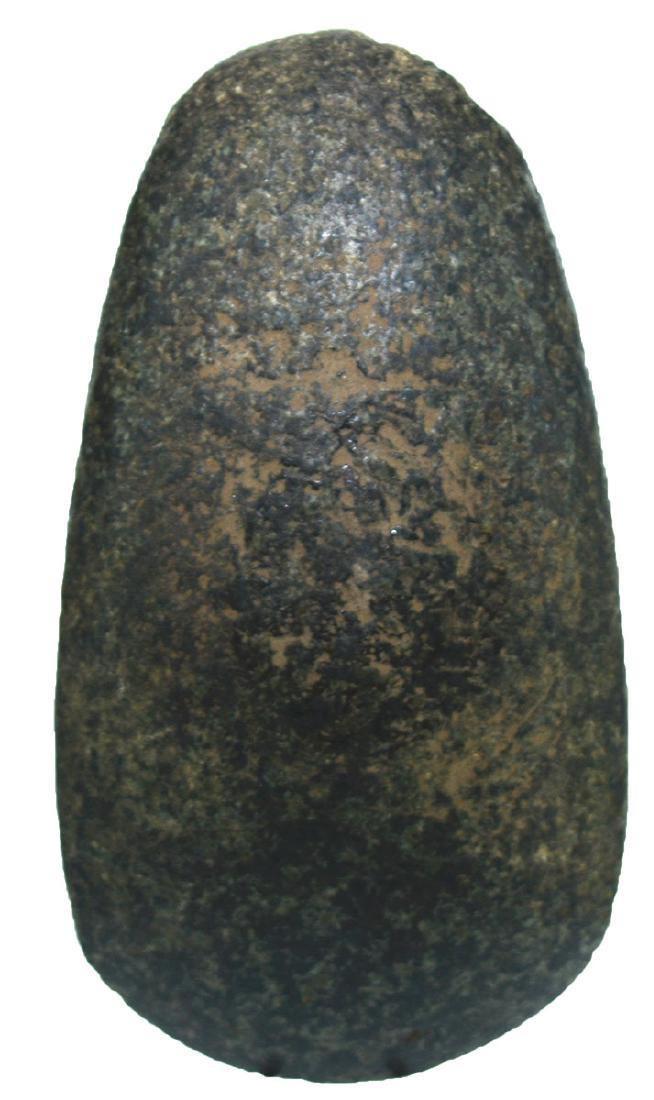 4 7/8" Celt.  Jamestown, IN.  Well polished, broad bit. (1 of 3)