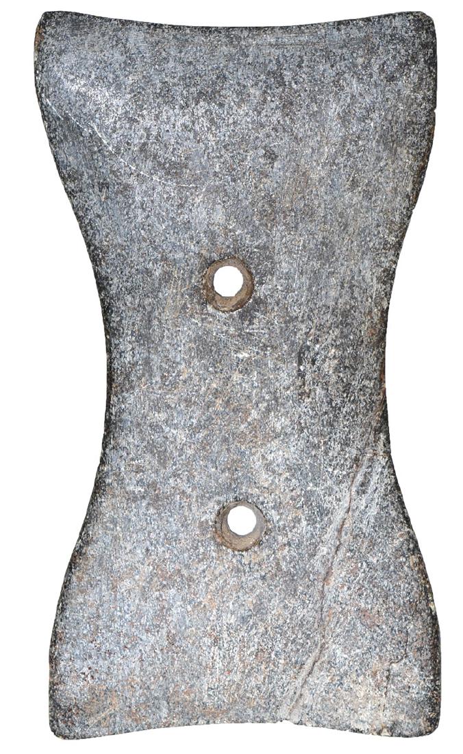 4 7/8" Quardraconcave Gorget.  Found in 2011 by Danny (1 of 3)
