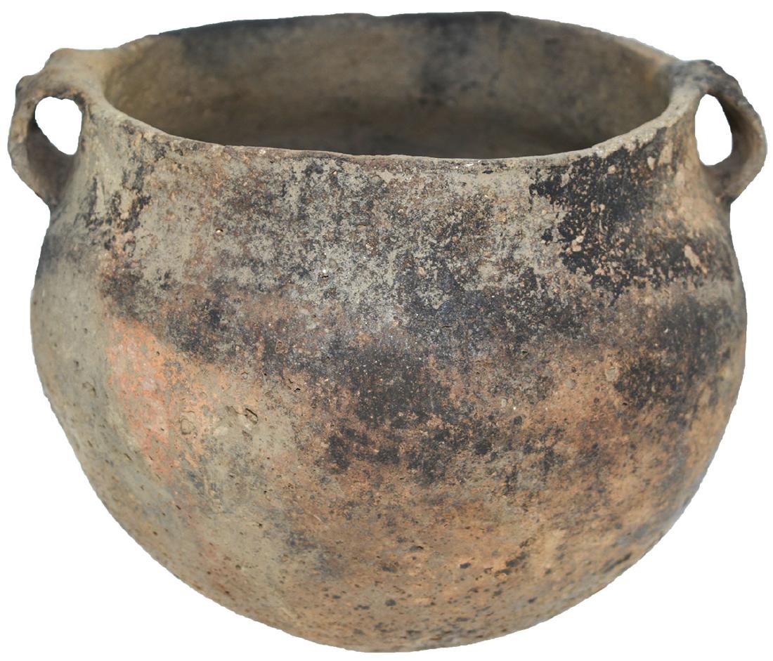 7 1/4" D. Strap Handle Bowl.  Seven Mile Island. (1 of 4)