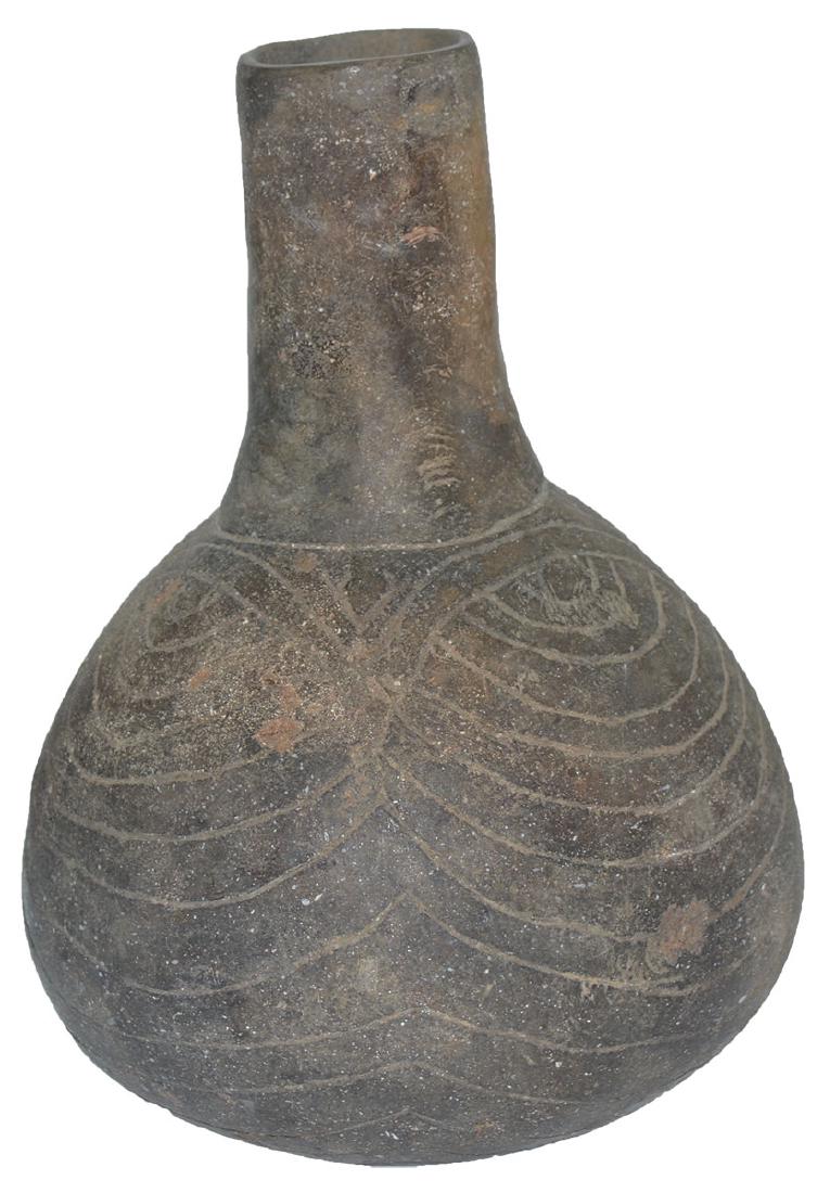 8" H.  Engraved Caddo Belcher Bottle.  AR.  Nicely (1 of 5)