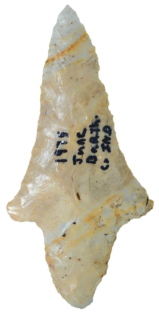 3 7/8" Adena.  Bartholomew Co, IN.  Found in 1975. (1 of 2)