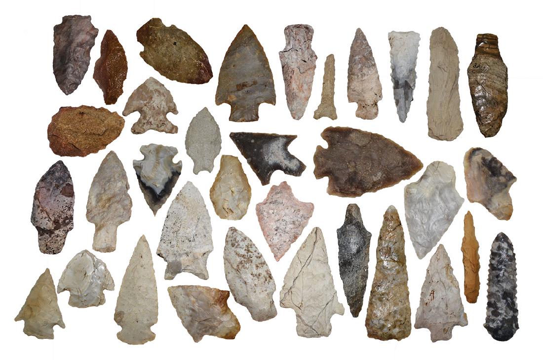 34 Points (1 1/2"-3 3/8").  Whole, nice pints.  MO/AR. (1 of 1)