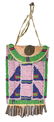 7 5/8" (with metal tinklers) Crow Beaded Bag.