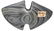 3 9/16" Double Notched Wing Bannerstone. Pictured in