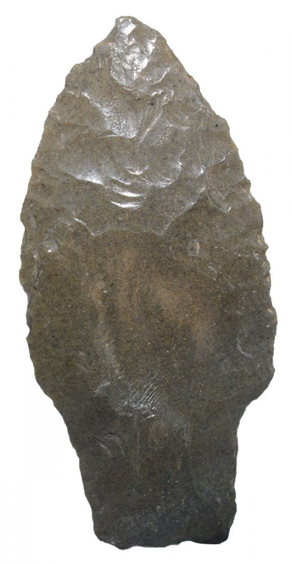 2 9/16" Scottsbluff.  Missouri.  Paleo flaking. (1 of 2)