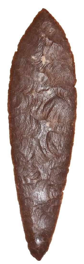 12 1/4" Mixtec Blade.  Mayan.  Mexico.  Large, thin and (1 of 3)