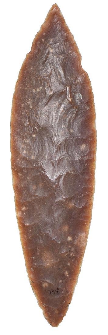 7 3/8" Mayan Blade.  Guatemala.  Thin, well made. (1 of 2)