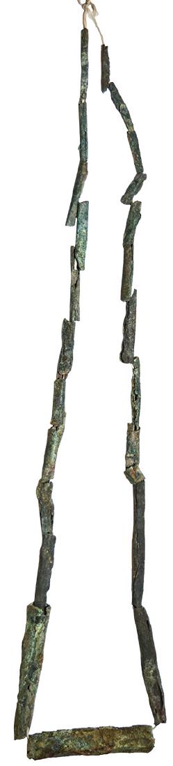 24" Copper Tube Necklace.  Ex-Earl Townsend.  MI.  Some (1 of 2)