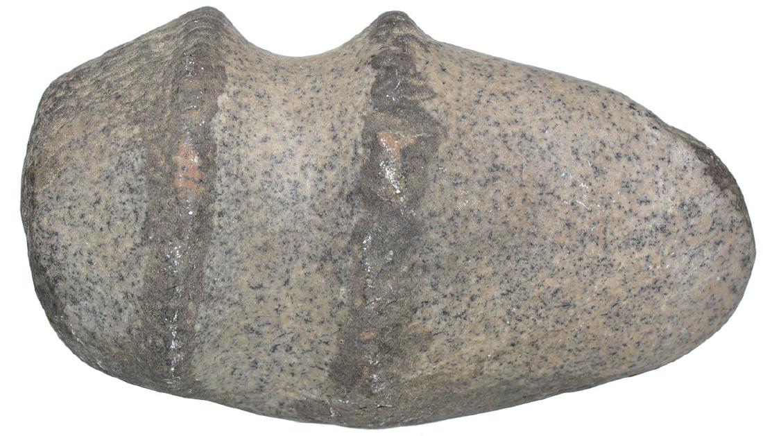 6 1/4" Raised Ridge Axe.  IN.  Grey hardstone, good (1 of 4)