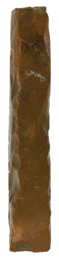 3 5/8" Small Thick Butted Celt.  Denmark.  Well made, (1 of 2)