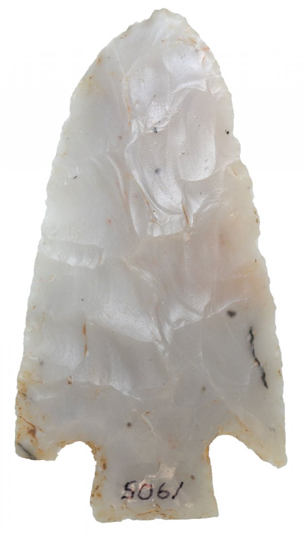 4" Gary.  AR.  White Novaculite.  Some old resharpening (1 of 2)