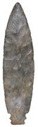 8 3/8" Double Notched Benton. Perino COA. Grundy Co,