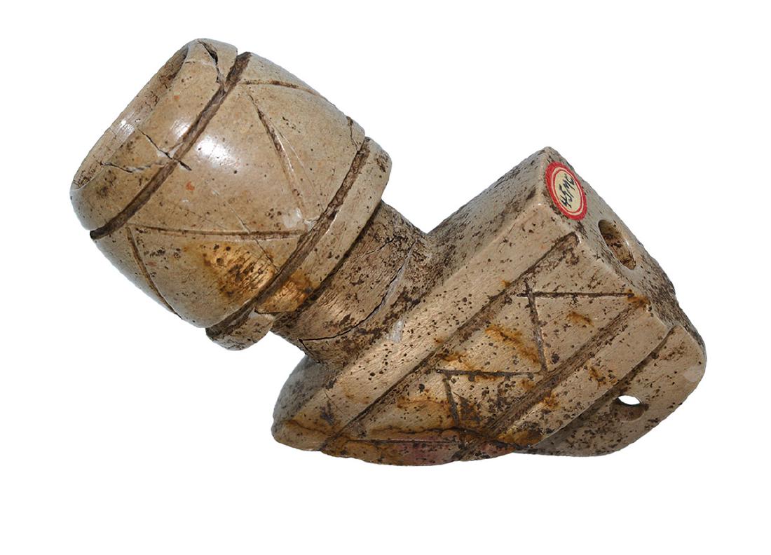 3 3/4" Micmac Pipe.  Newark, OH.  Pipestone example. (1 of 8)