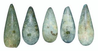 Cache of Five Copena Celts (6 5/8"-9 3/8").  The (1 of 3)