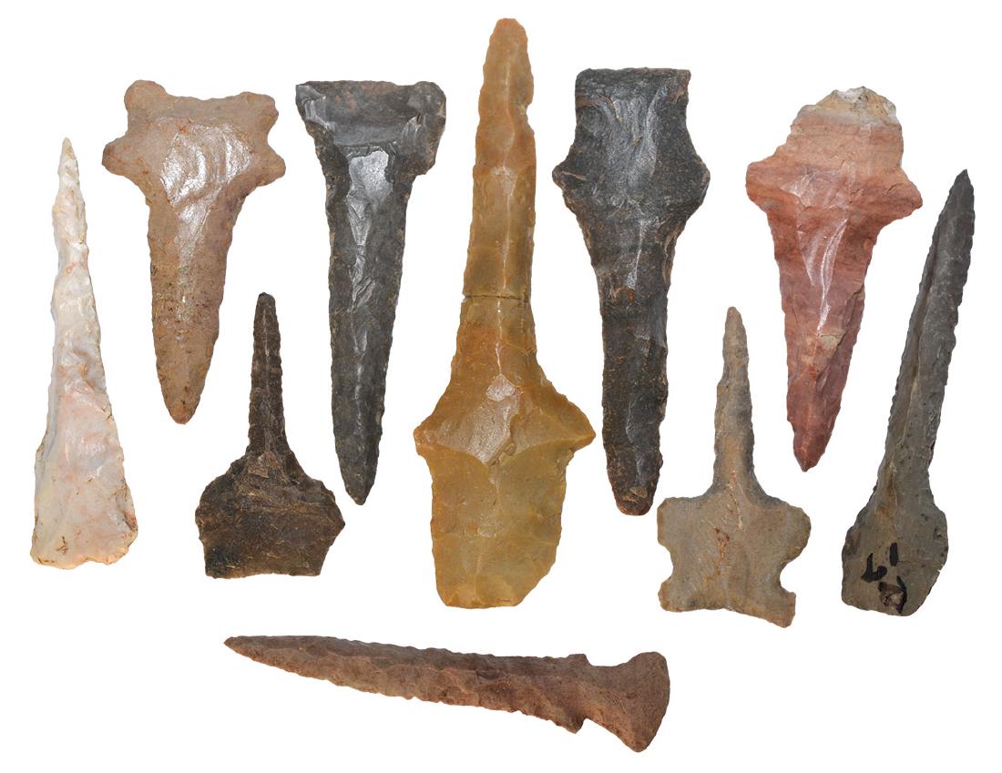 Group of 10 Drills. (1 1/2"-3 1/4").  Largest is glued, (1 of 1)