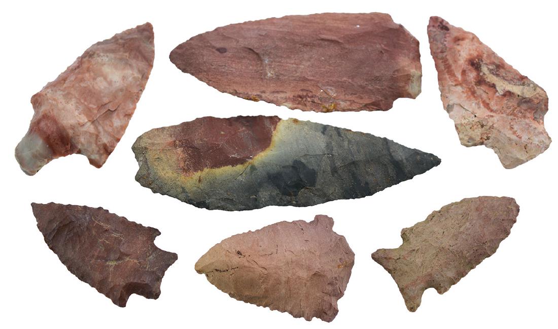 Group of 7 colorful TN/MS Points.  2"-4".  Nice Horse (1 of 1)