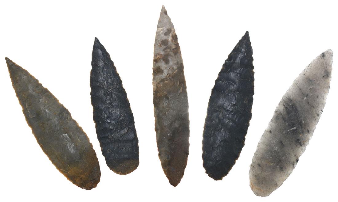 5 Willow Leaf Blades from Earl Townsend's well known