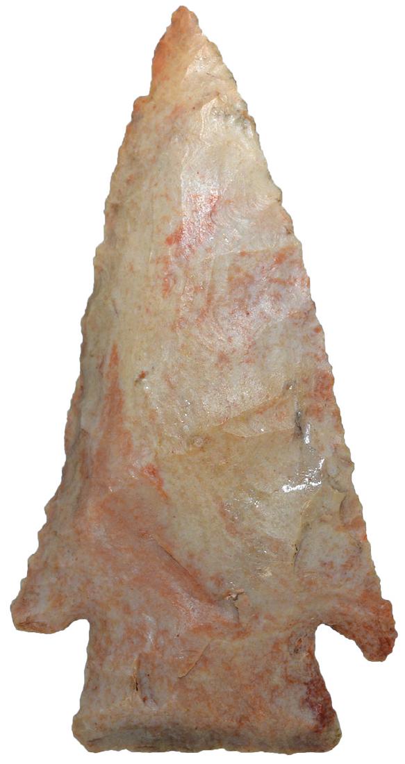 2 11/16" Hardin. Pike Co, IL. Ex-Greg Perino. Perino: 2 11/16" Hardin. Pike Co, IL. Payson Chert. Ex-Lonnie Hartline. Once in the Greg Perino Collection. Perino COA