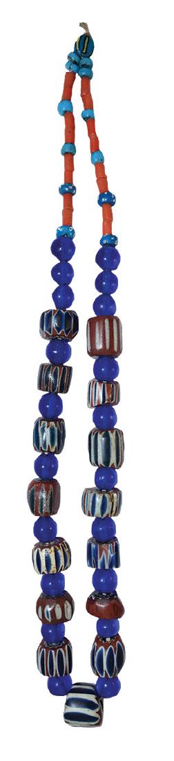 28" Necklace with 15 large multi-layered Chevron Beads. (1 of 3)