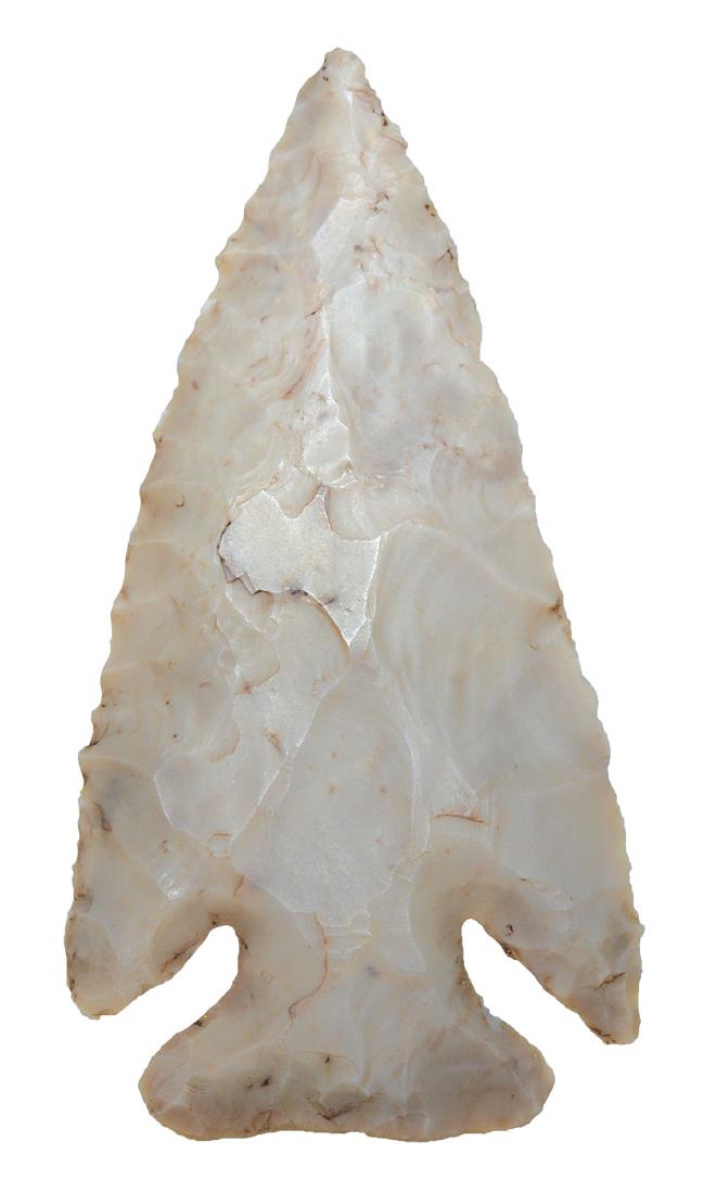 3 1/2" Archaic "Dog Leg" Bevel.  OH.  Flintridge.  Nice (1 of 2)