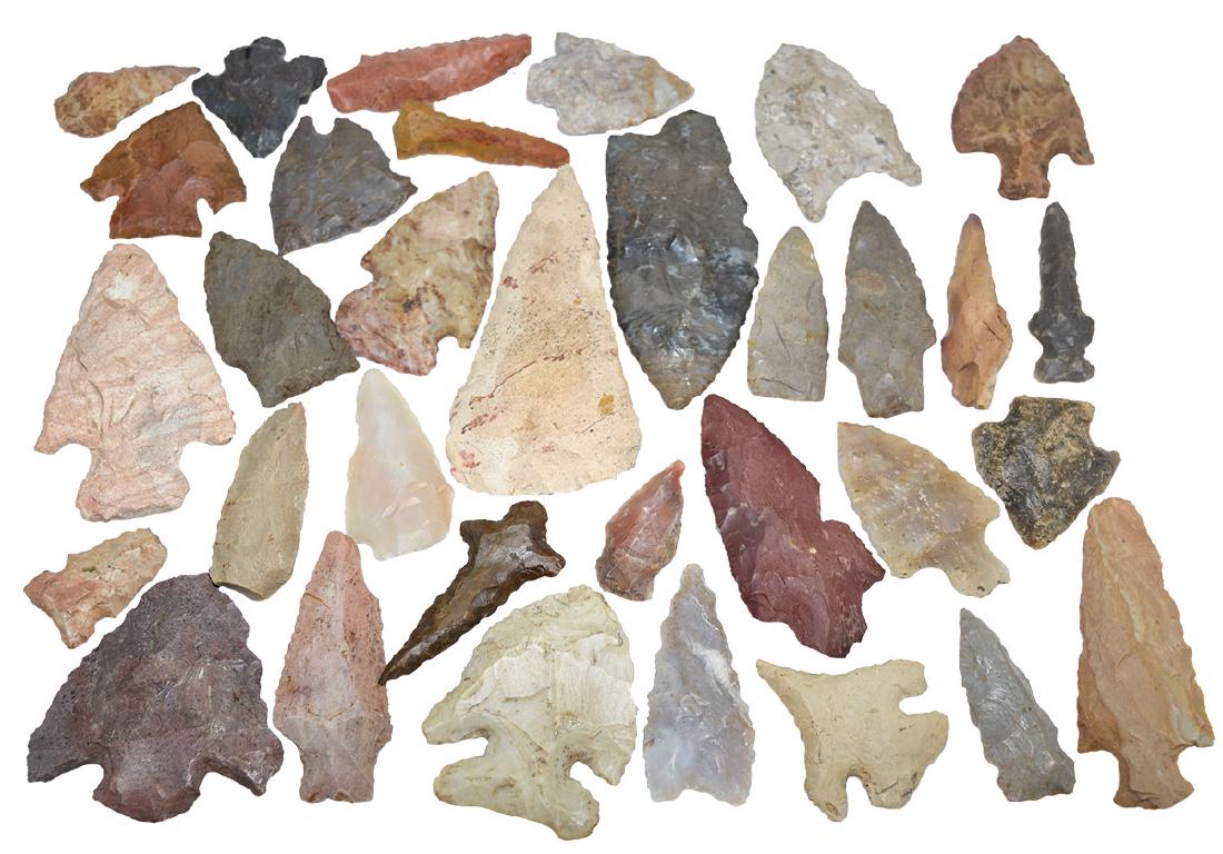 Group of 33 Points.  MO/AR.  1 1/4"-3 5/8".  All good, (1 of 1)