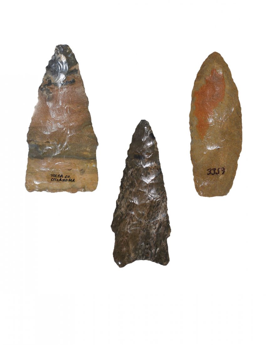 3 points found by Rick Stevens in OK.   Agate Basin, (1 of 2)