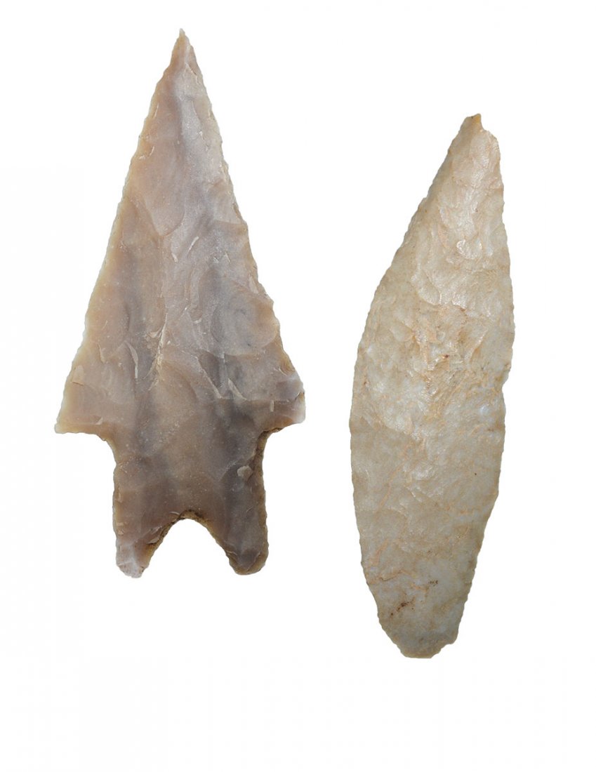 2 Texas Points (Perdanales and Covington Knife).  3" & (1 of 2)