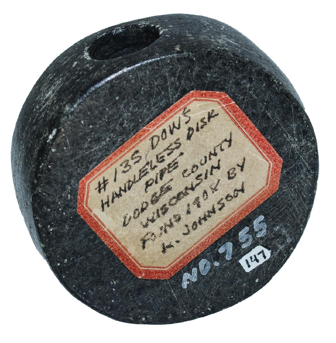 2 3/4" D. Circular Disk Pipe.  Ex-Steve Elwood.  Rare (1 of 6)