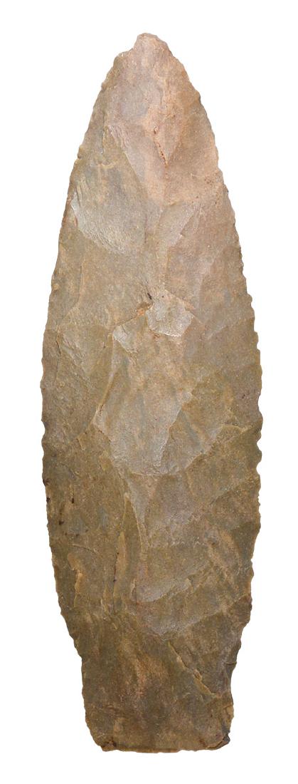 3 3/16" Elk River.  TN.  Pronounced lateral flaking. (1 of 2)