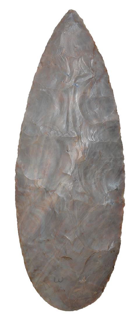 4 1/2" Archaic Knife.  IL.  Cobden Chert.  Ex-Bill (1 of 3)