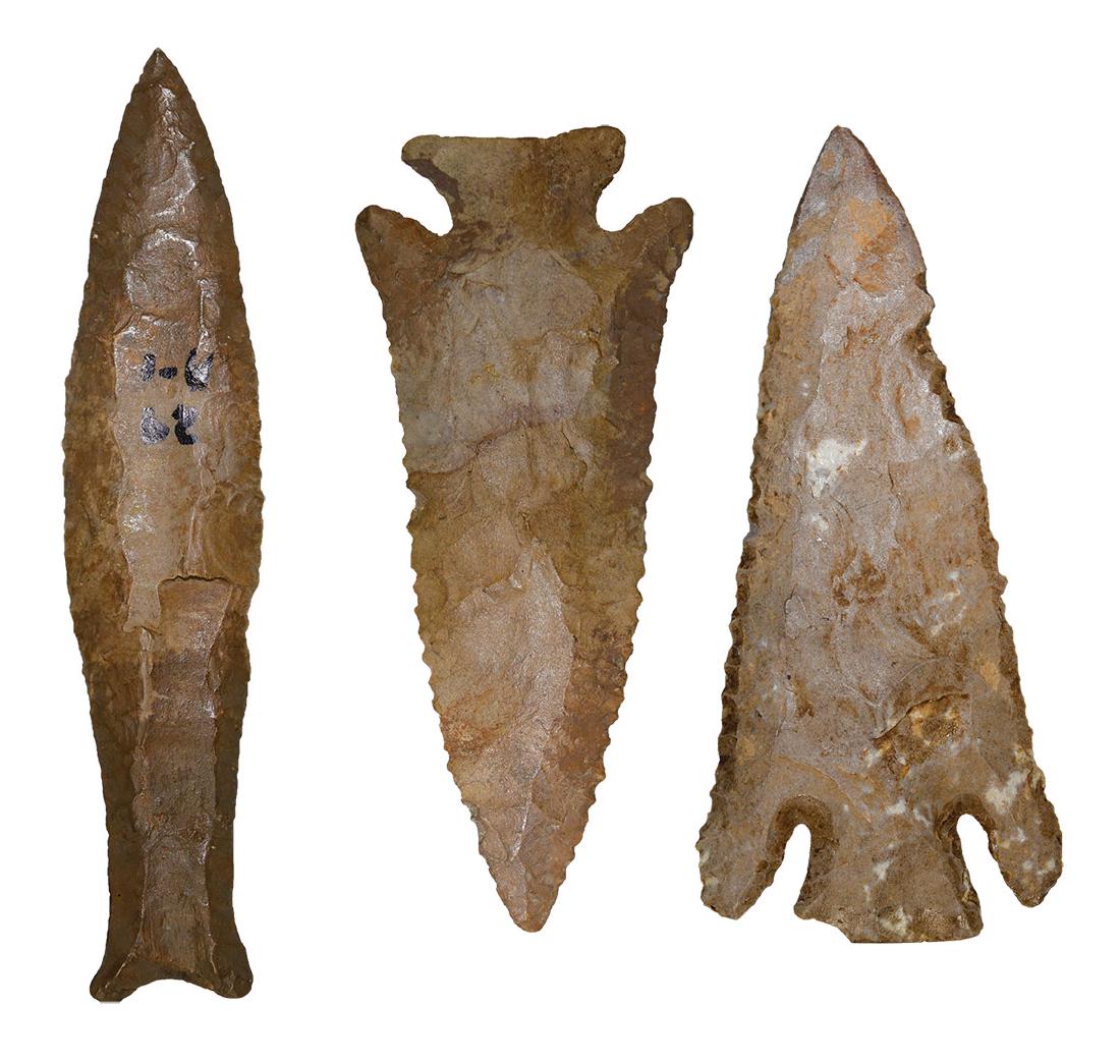 Three restored TN Points (3 1/2"-4 1/2").  Cumberland (1 of 2)