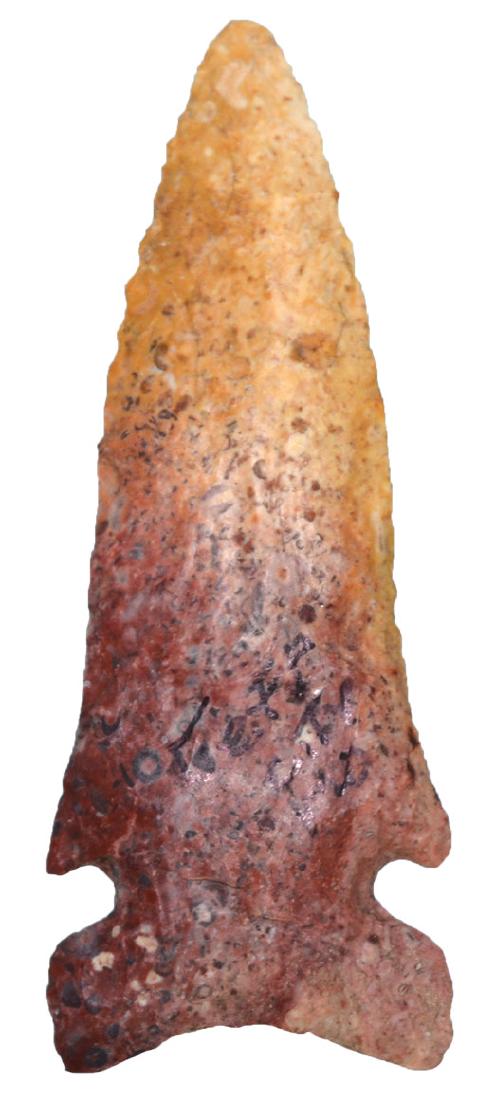 3" Graham Cave.  IL.  Strawberry Flint.  Jackson G8+ (1 of 3)