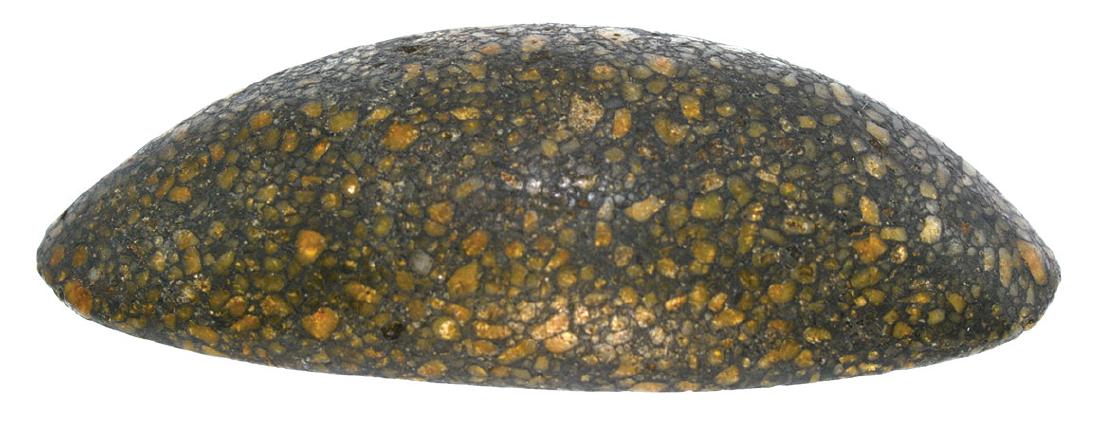 2 3/4" Boatstone.  IN.  Well scooped bottom.  Polished, (1 of 4)