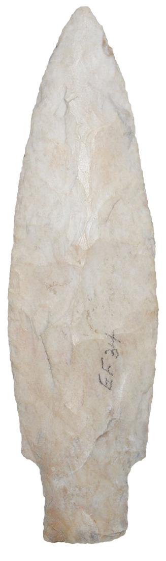 4 3/8" Elk River.  Southern IN.  Light gray chert (1 of 3)