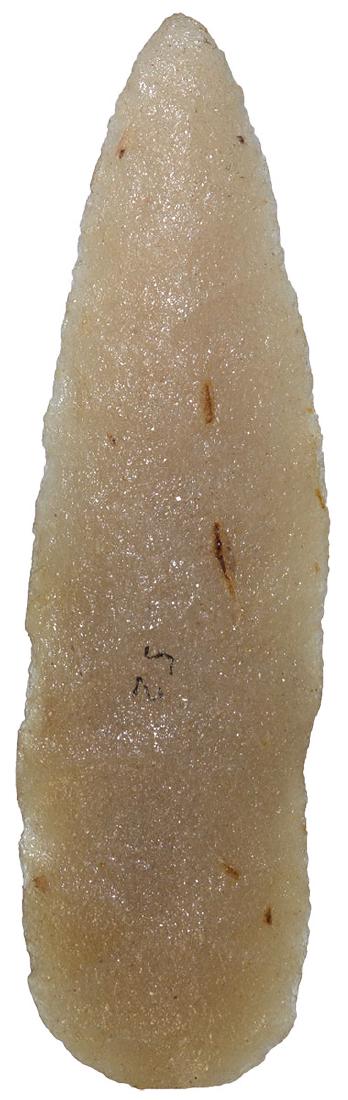 4" Paleo Knife.  MN.  Ex-Elwood.  Translucent Hixton (1 of 3)