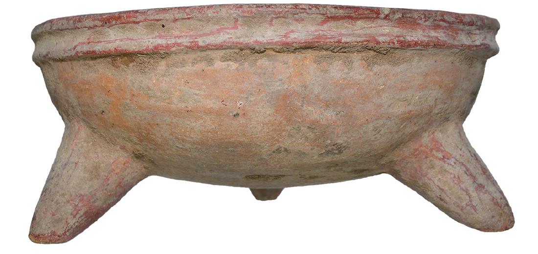 3 Pre-Columbian Tripod Bowls (5"D - 7 1/2"D.).  Various (1 of 6)