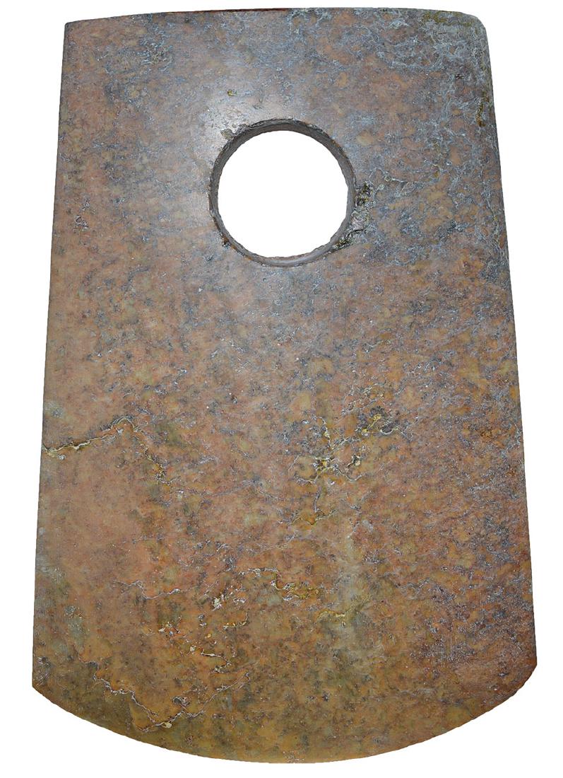 11 13/16" Chinese Pendant.  Exotic material.  Very thin (1 of 2)