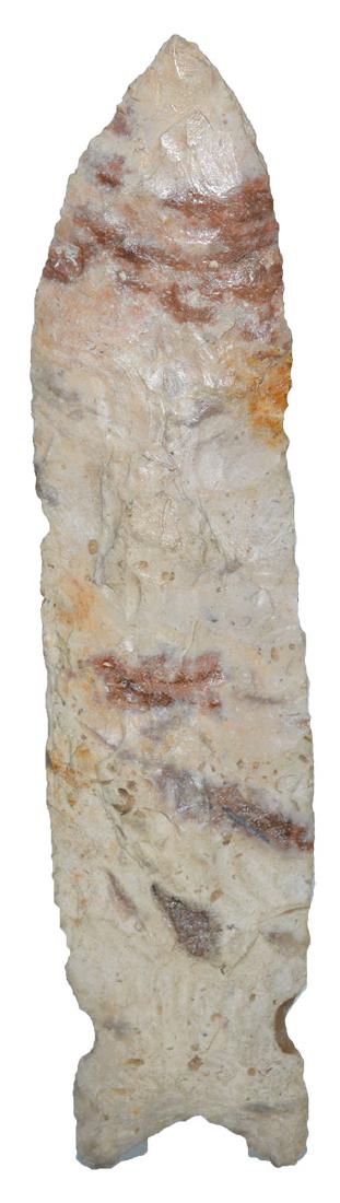 5" Graham Cave.  Boone Co, MO.  Dickey G8 COA.  Red (1 of 3)