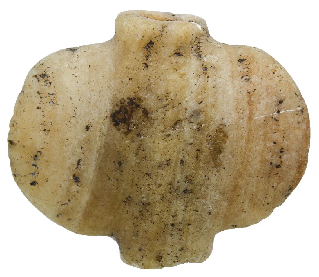 2 7/16" W. Quartz Bottle Bannerstone.  Calhoun Co, IL. (1 of 5)