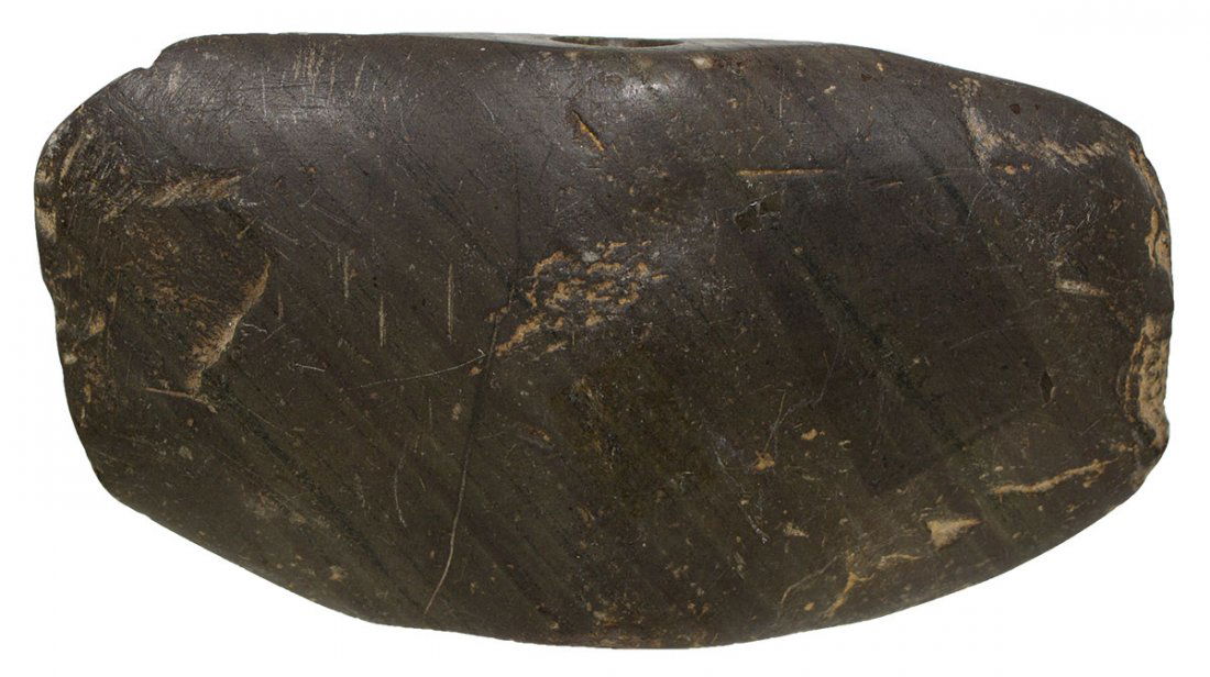 4 1/4" Slate Winged Bannerstone.  Hancock Co, IN. (1 of 5)