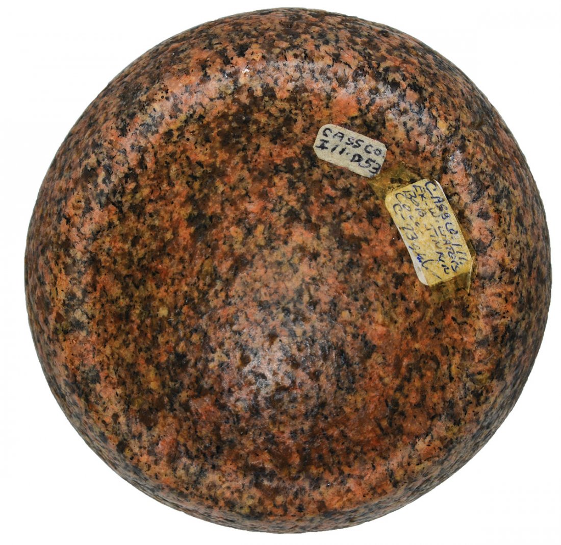 4" Jersey Bluff Discoidal.  Cass Co, IL.  Ex-B. Jenkins (1 of 6)