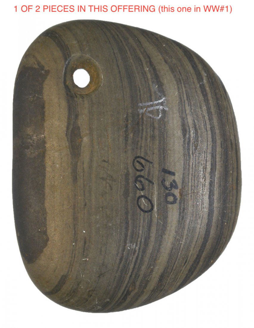 Two salvaged Slate Pendants.  Ex-Wachtel.  1 Pictured (1 of 4)